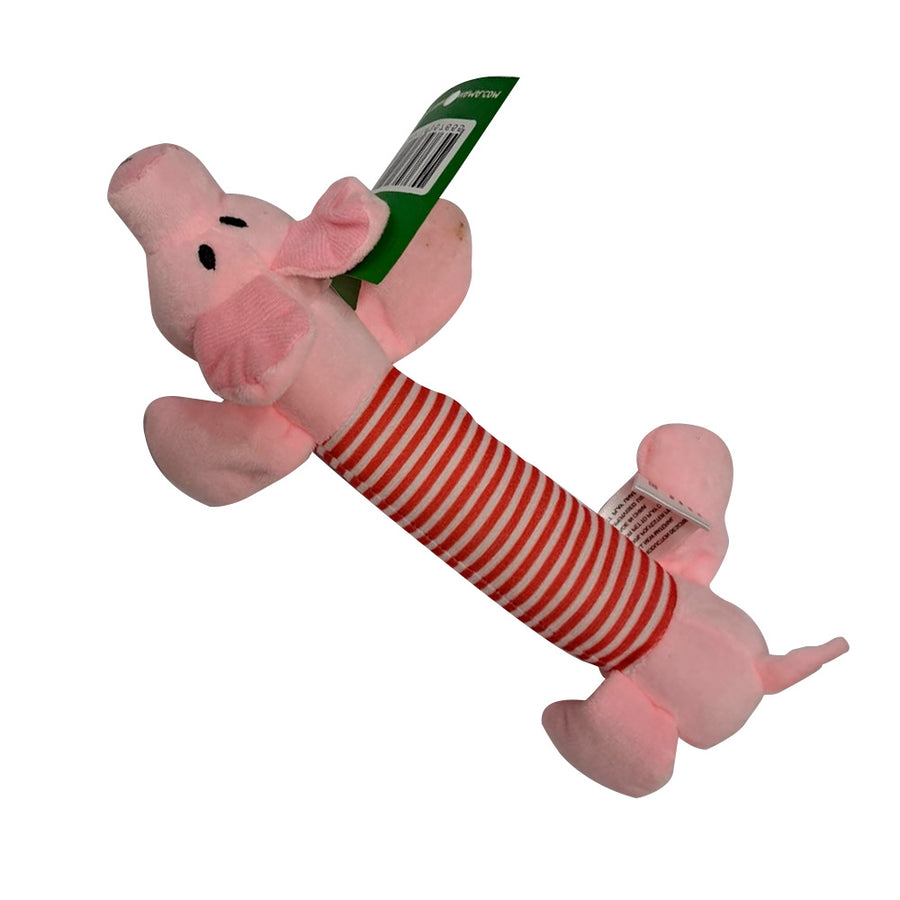 FAUNA PETS DOG TOY LONG THREE ANIMALS PINK