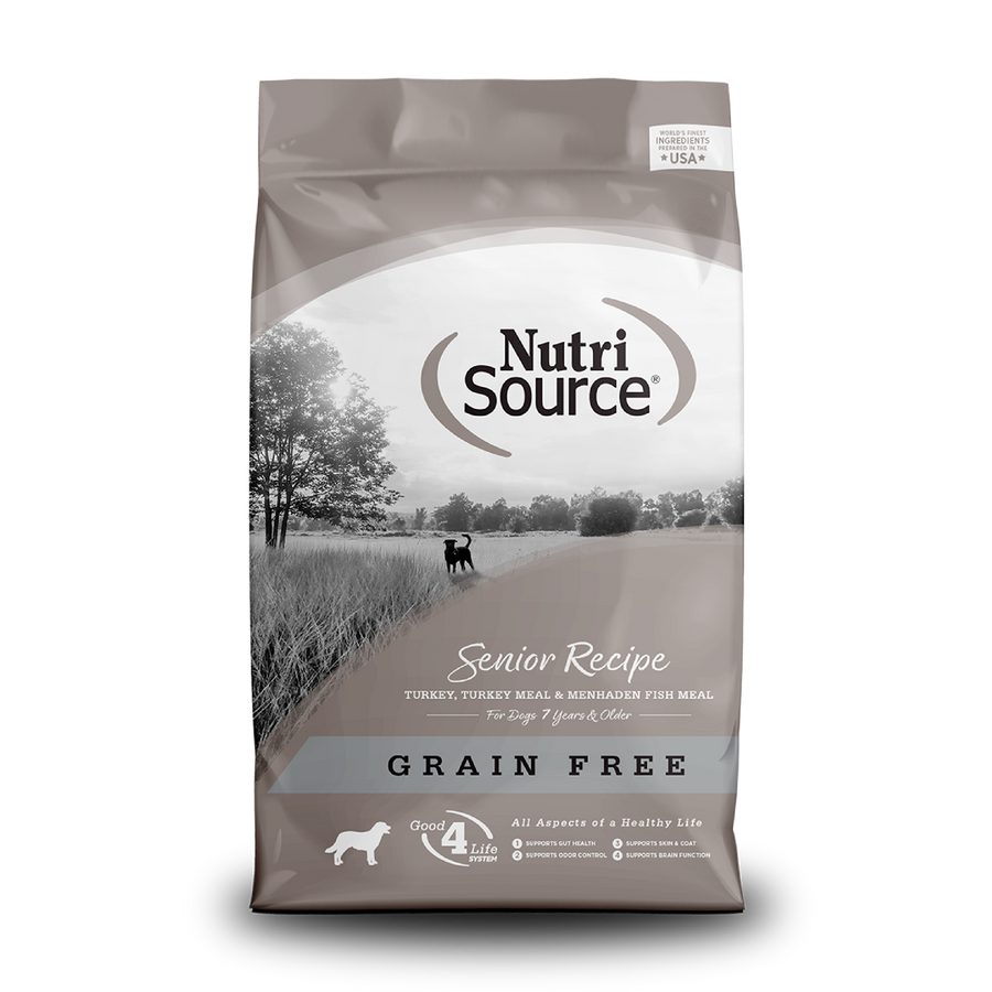 NUTRISOURCE GRAIN FREE SENIOR TURKEY 4 LB