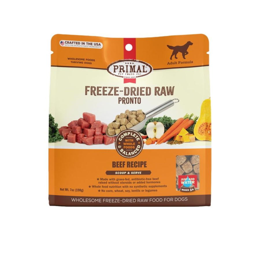 PRIMAL CANINE BEEF FORMULA FREEZE-DRIED RAW 7ONZ