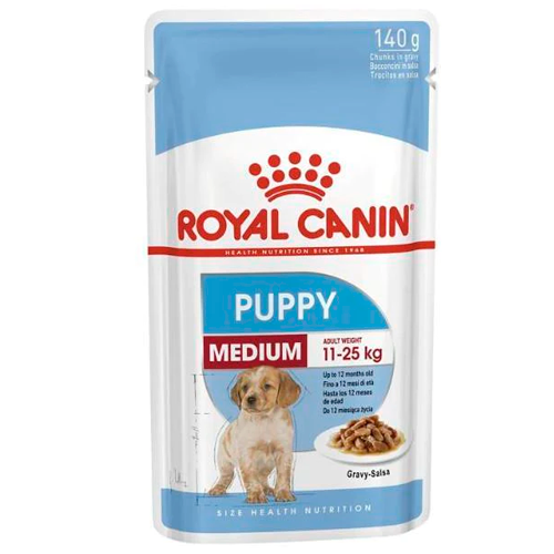 ROYAL CANIN SHN MEDIUM POUCHES PUPPY 140G