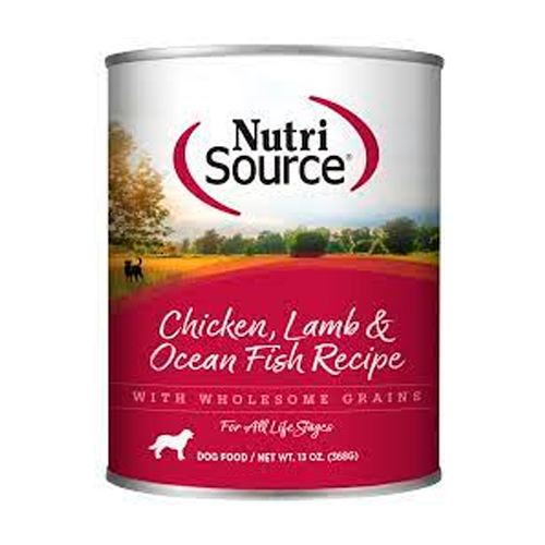 NUTRISOURCE CHICKEN, LAMB & OCEAN FISH LATA DOG 13 OZ