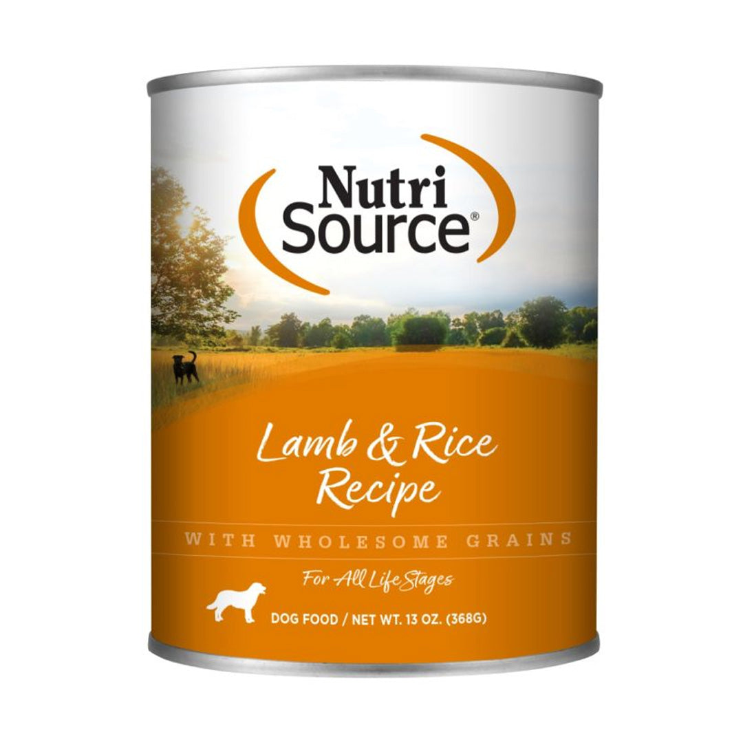NUTRISOURCE LAMB MEAL & RICE FORMULA DOG FOOD 13OZ LATA American Pets