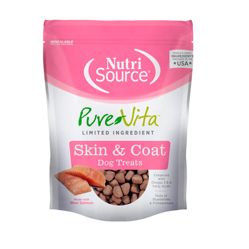 PURE VITA SKIN&COAT DOG TREATS 6OZ