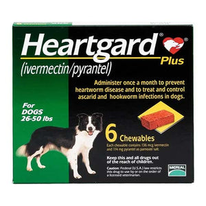 Heartgard Plus M 6 Tabletas Verde 12 a 22 KG venta por unidad
