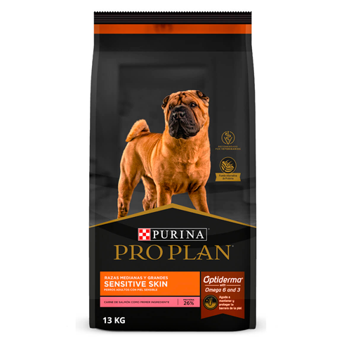 PRO PLAN SENSITIVE PIEL M/G 13KG MX 387-1634