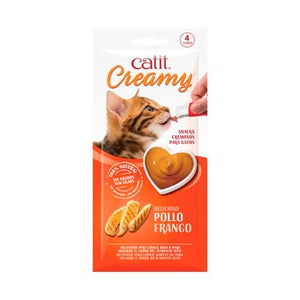 CATIT CREAMY SNACK CREMOSO PARA GATOS DELICIOSO POLLO 10g 44451