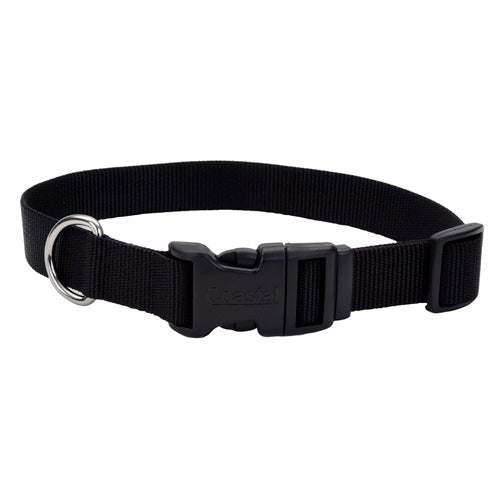 COASTAL COLLAR 3/8" ADJ/PLASTIC BLK12