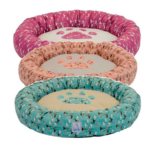CENTRAL PET HOME CAMA REDONDA DMC 3 COLORES CON HUELLITA 100211262