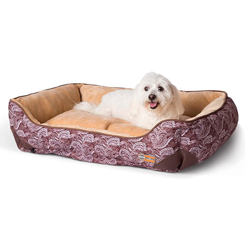 K&H PET PRODUCTS SELF-WARMING LOUNGE SLEEPER DOG BED MEDIUM 24" X 30"