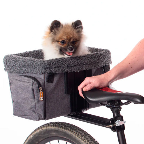 K&H UNIVERSAL BLACK REAR BIKE MOUNT FOR TRAVEL BIKE BASKET & BACKPACK