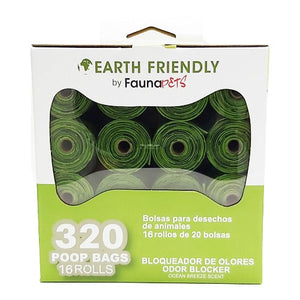 Fauna Pets Earth Friendly Poop Bags 16 Rollos