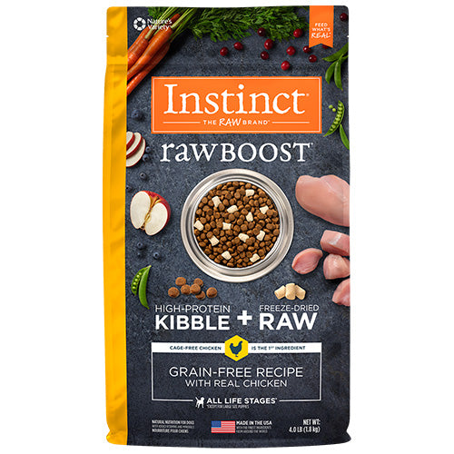 INSTINCT RAWBOOST CHICKEN ALL LIFE STAGES 4LB (DOG)