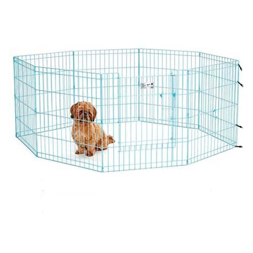 MIDWEST CORRAL DE EJERCICIO AZUL PARA PERROS 24"