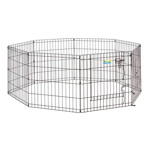 MIDWEST BLACK CONTOUR EXERCISE PEN FOR DOGS, 30" H, SMALL MW562-30