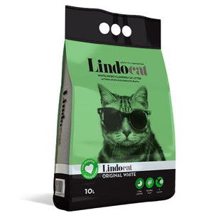 LINDOCAT  ARENA PARA GATOS ORIGINAL  WHITE 10L UNPERFUMED COMPACT