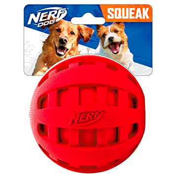 NERF CHECKER SQUEAK BALL - RED