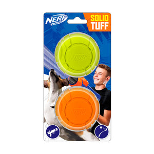 NERF SOLID FOAM SONIC BALL 2-PACK - GREEN AND ORANGE