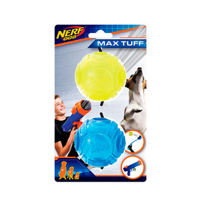NERF ULTRA TRANSLUCENT TPR SONIC BALL 2-PACK - BLUE AND GREEN  * HEAVY DUTY BALL