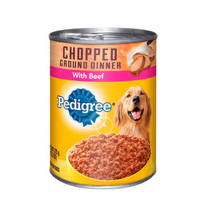 PEDIGREE LATA CHOPPED BEEF 375 GR X 12 34-010045
