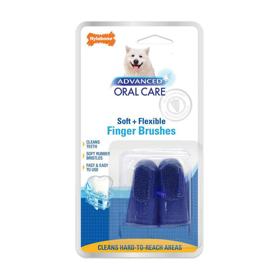 NYLABONE ADVANCED ORAL CARE FINGER BRUSH 701P