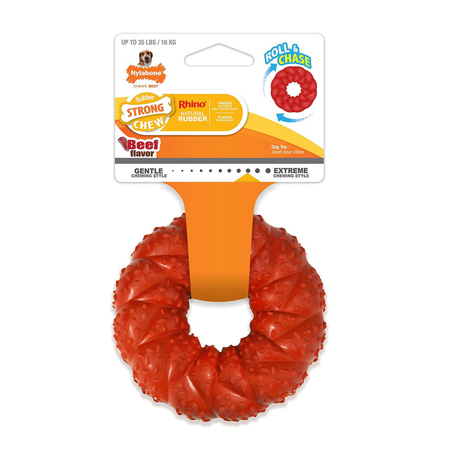 NYLABONE STRONG CHEW BRAIDED DOG RING CHEW TOY NRBR103P