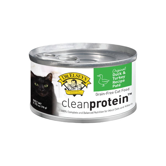 DR. ELSEY'S CLEANPROTEIN ORIGINAL DUCK & TURKEY RECIPE WET CAT FOOD 2.75 OZ 037273