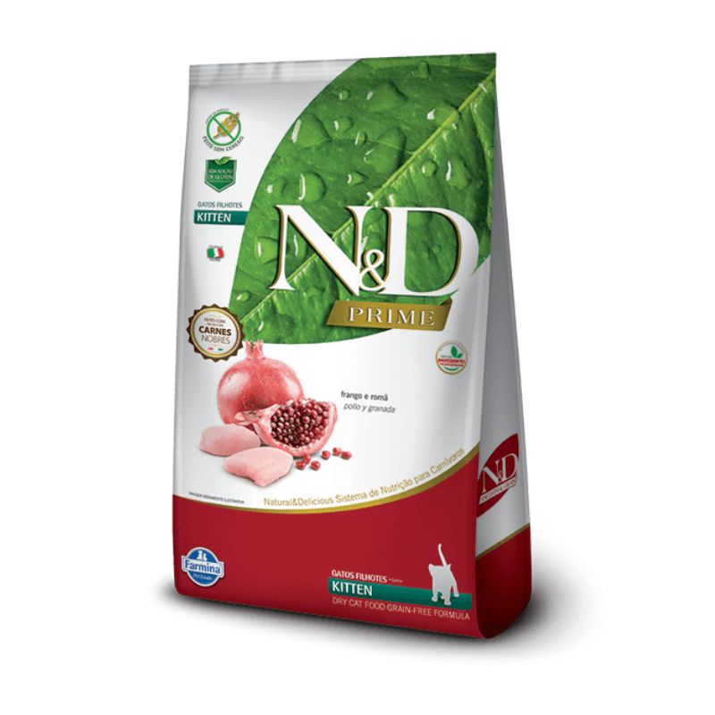 FARMINIA N&D PRIME FRANGO FELINE KITTEN 7.5KG PND075201B