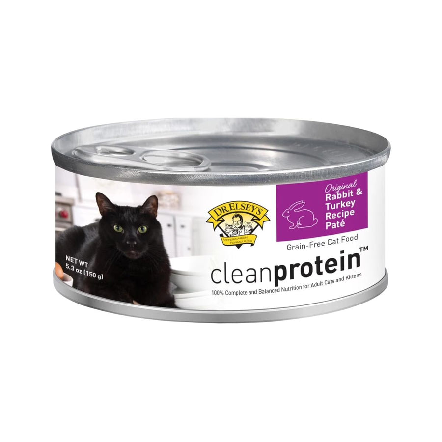 DR. ELSEY'S CLEANPROTEIN ORIGINAL RABBIT & TURKEY RECIPE WET CAT FOOD 5.3 OZ 039536
