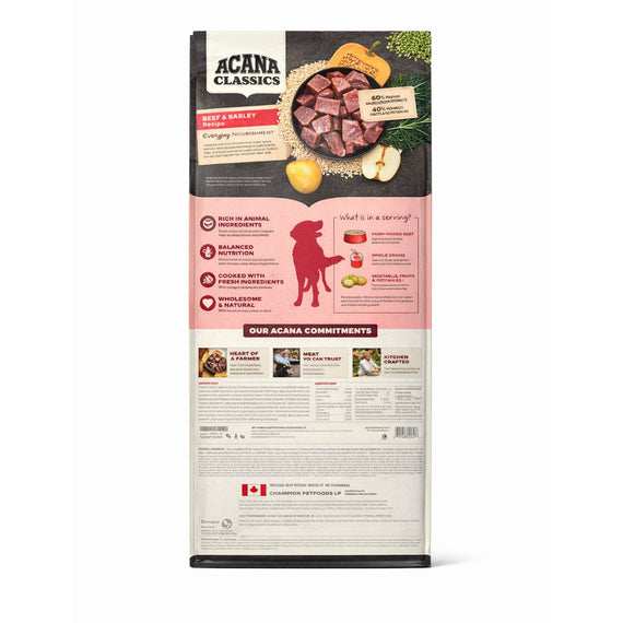 ACANA BEEF & BARLEY RECIPE 4 LB