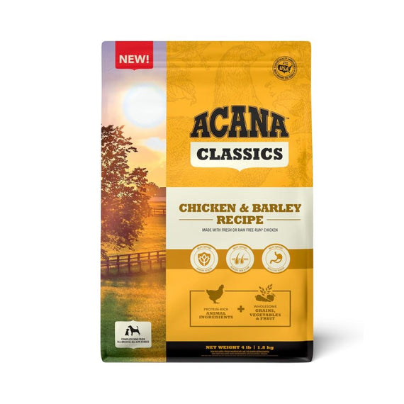 ACANA CHICKEN & BARLEY RECIPE 4 LB