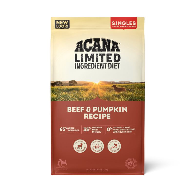 ACANA SINGLES BEEF & PUMPKIN RECIPE 22.5LB