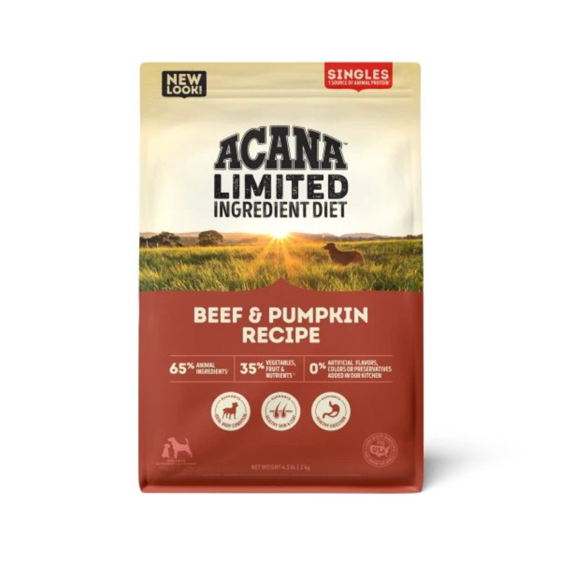 ACANA SINGLES BEEF & PUMPKIN RECIPE 4.5LB
