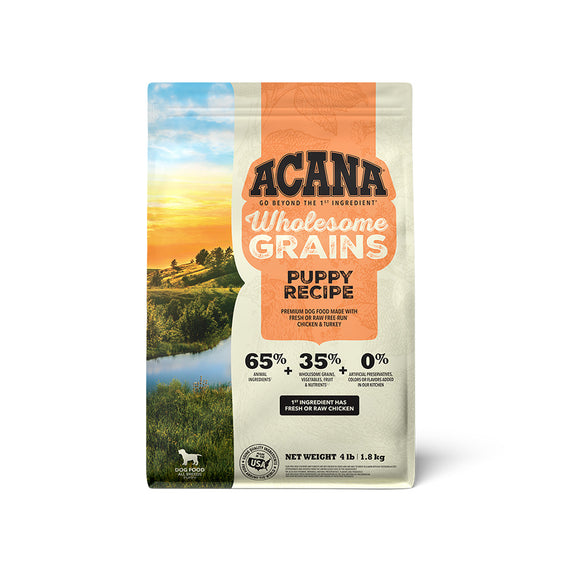 ACANA WHOLESOME GRAINS PUPPY, 4LB