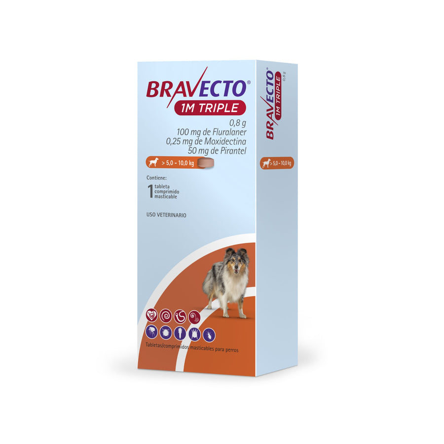 BRAVECTO 1M TRIPLE 5-10KG 100MG