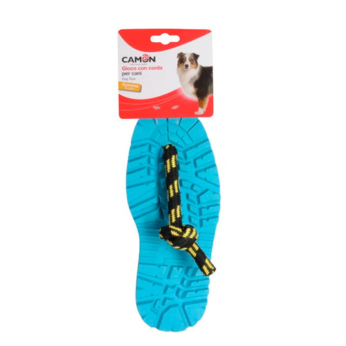 CAMON DOG TOY - RUBBER SOLE WITH ROPE