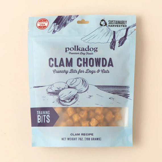 POLKADOG CLAM CHOWDA BITS 7 OZ