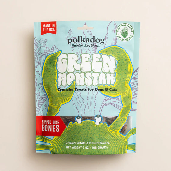 POLKADOG GREEN MONSTAH BONE 7 OZ