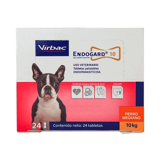 Virbac Endogard 10  24 Tabletas X Caja