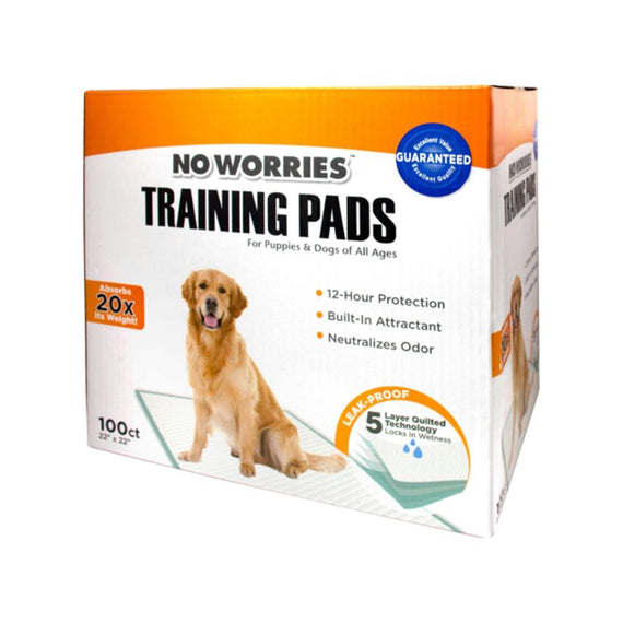 FOUR PAWS NO WORRIES TRAINING PADS 22X22 100 CT.