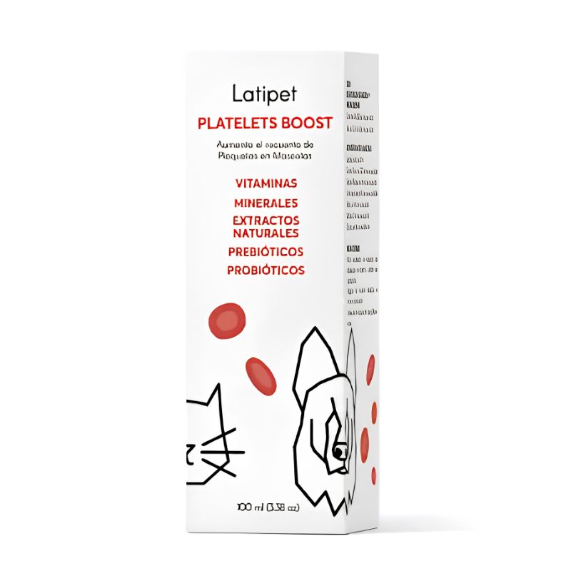 LATIPET PLATELETS BOOST SUPLEMENTO PARA UMENTAR PLAQUETAS 100ML