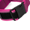 JULIUS-K9 COLOR & GRAY SERIES -K9 COLLAR WITH CLOSABLE HANDLE PINK-GREY WIDTH: 1,6" / 40 MM