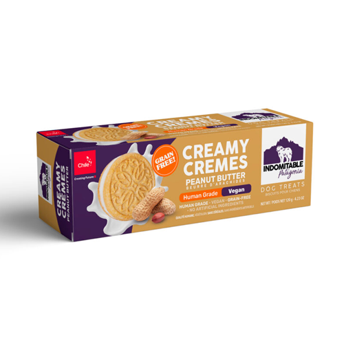 INDOMITABLE PATAGONIA CREAMY CREMES VANILLA-PEANUT 120 GRAMOS