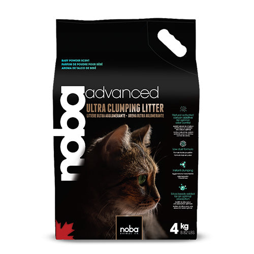 NOBA ADVANCED ARENA SANITARIA ULTRA AGLOMERANTE FRAGANCIA A TALCO DE BEBÉ. 4KG
