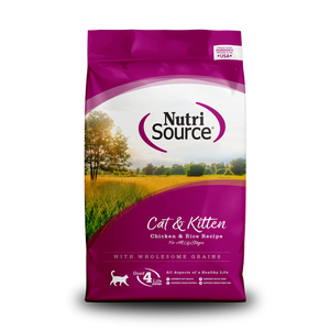 NUTRISOURCE CAT & KITTEN CHICKEN AND RICE 12LB