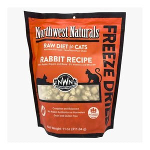 NORTHWEST NATURALS FREEZE DRIED CAT NIBBLES RABBIT 11 OZ