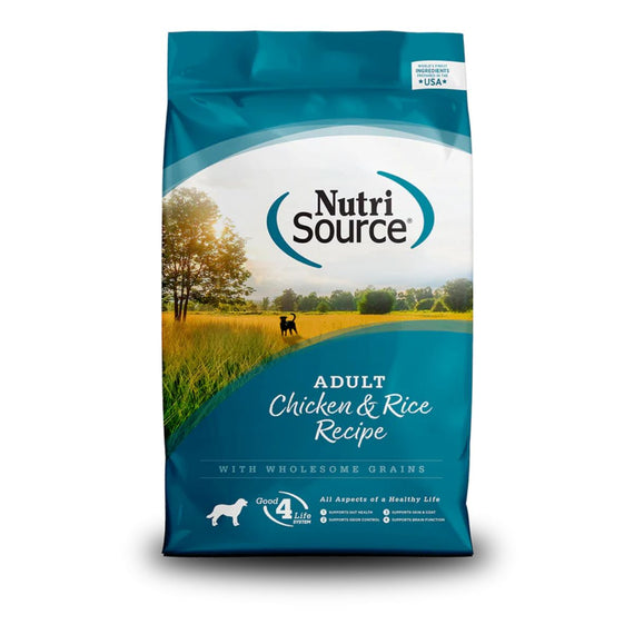 NUTRISOURCE ADULT SMALL BITE CHICKEN & RICE 12lb