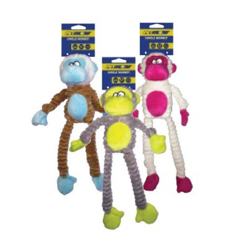 Pet Sport Tuff Squeaks Jungle Monkey Plush 20530
