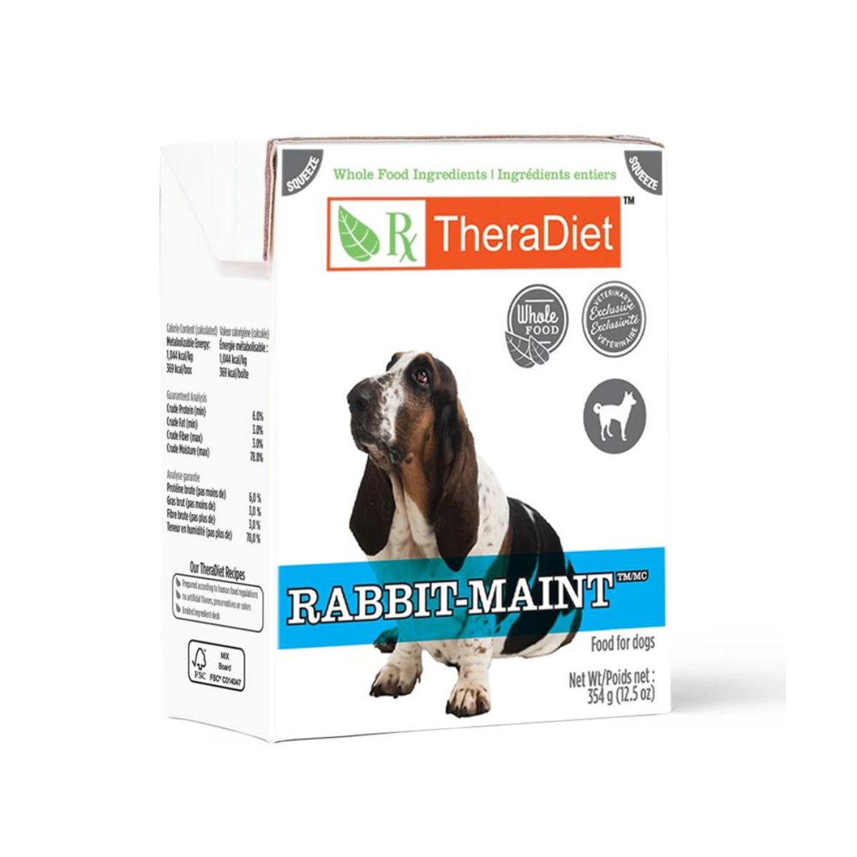RAYNE NUTRITION TETRA PAK RABBIT MAINT DOG 354 GRS – American Pets Panama