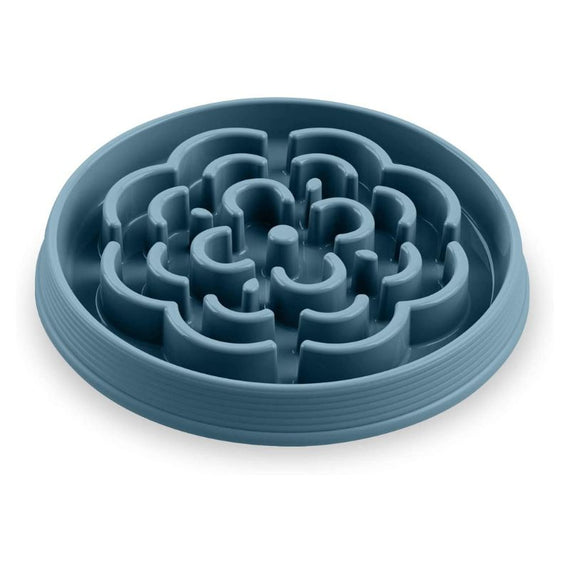 TARHONG SLOW CHOW MEDALLION FEEDER, LARGE, TEAL, 13" X 1.6"/ 7 CUPS