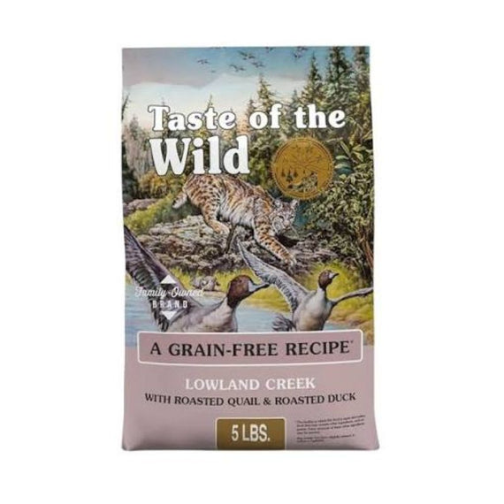 TASTE OF THE WILD LOWLAND CREEK PARA GATOS CODORNIZ Y PATO ASADO 2KG